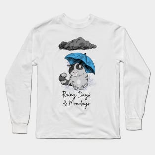 Sad Cat Rainy Day Blues Long Sleeve T-Shirt